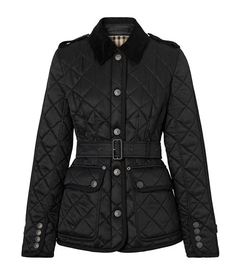 burberry womens quilted jackets|Cropped Quilted Nylon Jacket in Black .